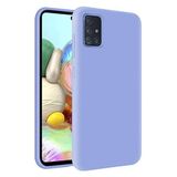 KZY Samsung Galaxy A71 İçi Kadife Soft Logosuz Lansman Silikon Kılıf - Lila