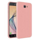 KZY Samsung Galaxy J7 Prime İçi Kadife Soft Logosuz Lansman Silikon Kılıf - Pembe