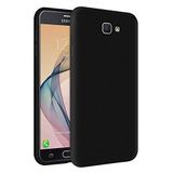KZY Samsung Galaxy J7 Prime İçi Kadife Soft Logosuz Lansman Silikon Kılıf - Siyah