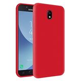 KZY Samsung Galaxy J7 Pro İçi Kadife Soft Logosuz Lansman Silikon Kılıf - Kırmızı