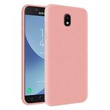 KZY Samsung Galaxy J7 Pro İçi Kadife Soft Logosuz Lansman Silikon Kılıf - Pembe