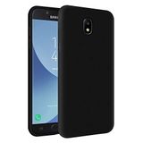 KZY Samsung Galaxy J7 Pro İçi Kadife Soft Logosuz Lansman Silikon Kılıf - Siyah