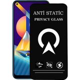 Kzy Samsung Galaxy M11 Tam Kaplayan Anti Statik Görünmez Safir Ekran Koruyucu Hayalet Cam - Saydam