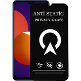 Kzy Samsung Galaxy M12 Tam Kaplayan Anti Statik Görünmez Safir Ekran Koruyucu Hayalet Cam - Saydam