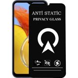Kzy Samsung Galaxy M14 Tam Kaplayan Anti Statik Görünmez Safir Ekran Koruyucu Hayalet Cam - Saydam