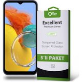 Kzy Samsung Galaxy M14 Temperli Ekran Koruyucu Kırılmaz Cam Ekonomik 5'li Paket - S Şeffaf