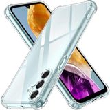 Kzy Samsung Galaxy M15 ile Uyumlu Kapak Kamera Korumalı Airbag Antishock Köşe Korumalı Şeffaf Silikon Kılıf