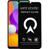 Kzy Samsung Galaxy M22 Tam Kaplayan Anti Statik Görünmez Safir Ekran Koruyucu Hayalet Cam - Saydam