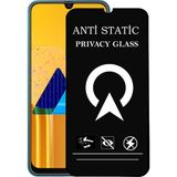 Kzy Samsung Galaxy M30S Tam Kaplayan Anti Statik Görünmez Safir Ekran Koruyucu Hayalet Cam - Saydam