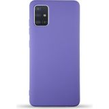 Kzy Samsung Galaxy M31S Kapak Içi Kadife Lansman Silikon Kılıf - Mor