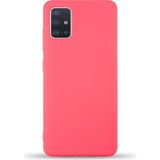 Kzy Samsung Galaxy M31S Kapak Içi Kadife Lansman Silikon Kılıf - Neon Pembe