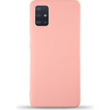 Kzy Samsung Galaxy M31S Kapak Içi Kadife Lansman Silikon Kılıf - Pembe