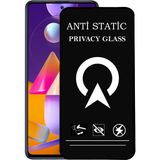 Kzy Samsung Galaxy M31S Tam Kaplayan Anti Statik Görünmez Safir Ekran Koruyucu Hayalet Cam - Saydam