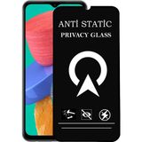 Kzy Samsung Galaxy M33 Tam Kaplayan Anti Statik Görünmez Safir Ekran Koruyucu Hayalet Cam - Saydam
