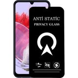Kzy Samsung Galaxy M34 ile Uyumlu Tam Kaplayan Anti Statik Görünmez Safir Ekran Koruyucu Hayalet Cam - Şeffaf