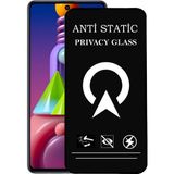 Kzy Samsung Galaxy M51 Tam Kaplayan Anti Statik Görünmez Safir Ekran Koruyucu Hayalet Cam - Saydam