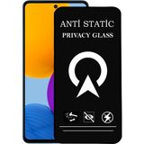 Kzy Samsung Galaxy M52 Tam Kaplayan Anti Statik Görünmez Safir Ekran Koruyucu Hayalet Cam - Saydam
