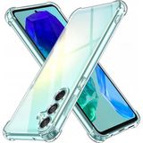 Kzy Samsung Galaxy M55 Kapak Kamera Korumalı Airbag Antishock Köşe Korumalı Şeffaf Silikon Kılıf