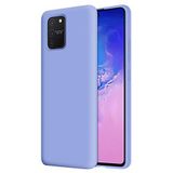 KZY Samsung Galaxy S10 Lite İçi Kadife Soft Logosuz Lansman Silikon Kılıf - Lila