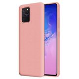 KZY Samsung Galaxy S10 Lite İçi Kadife Soft Logosuz Lansman Silikon Kılıf - Pembe
