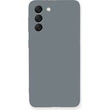Kzy Samsung Galaxy S21 Fe Kapak Içi Kadife Kamera Korumalı Lansman Silikon Kılıf - Gri