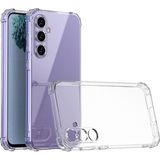 Kzy Samsung Galaxy S24 Kapak Kamera Korumalı Airbag Antishock Köşe Korumalı Şeffaf Silikon Kılıf