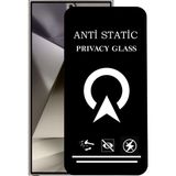 Kzy Samsung Galaxy S24 Ultra ile Uyumlu Tam Kaplayan Anti Statik Görünmez Safir Ekran Koruyucu Hayalet Cam - Şeffaf