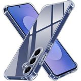 Kzy Samsung Galaxy S25 Fe ile Uyumlu Kapak Kamera Korumalı Airbag Antishock Köşe Korumalı Şeffaf Silikon Kılıf