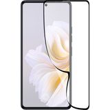 Kzy Tecno Camon 20 ile Uyumlu Tam Kaplayan Fiber Nano Ekran Koruyucu Cam - Şeffaf