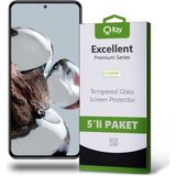 Kzy Xiaomi 12T Temperli Ekran Koruyucu Kırılmaz Cam Ekonomik 5'li Paket - Şeffaf