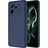 Kzy Xiaomi Mi 13T Kapak Kamera Korumalı Içi Kadife Lansman Silikon Kılıf - Lacivert - Xiaomi 13T