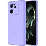 Kzy Xiaomi Mi 13T Kapak Kamera Korumalı Içi Kadife Lansman Silikon Kılıf - Lila - Xiaomi 13T