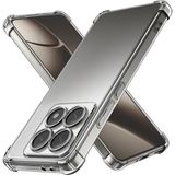 Kzy Xiaomi Mi 14T Pro ile Uyumlu Kapak Kamera Korumalı Airbag Antishock Köşe Korumalı Şeffaf Silikon Kılıf