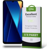 Kzy Xiaomi Poco C65 ile Uyumlu Temperli Ekran Koruyucu Kırılmaz Cam Ekonomik 5'li Paket - Şeffaf