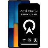 Kzy Xiaomi Poco M6 Pro 4g ile Uyumlu Tam Kaplayan Anti Statik Görünmez Safir Ekran Koruyucu Hayalet Cam - Şeffaf