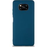 Kzy Xiaomi Poco X3 Pro Kapak Içi Kadife Soft Logosuz Lansman Silikon Kılıf - Petrol Mavisi