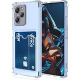 Kzy Xiaomi Poco X5 Pro Kapak Kamera Korumalı Kartlıklı Darbe Emici Özellikli Şeffaf Silikon Kılıf