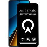 Kzy Xiaomi Poco X6 İle Uyumlu Tam Kaplayan Anti Statik Görünmez Safir Ekran Koruyucu Hayalet Cam - Şeffaf