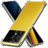 Kzy Xiaomi Poco X6 Pro ile Uyumlu Kapak Kamera Korumalı Airbag Antishock Köşe Korumalı Şeffaf Silikon Kılıf