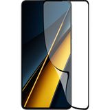 Kzy Xiaomi Poco X6 Pro ile Uyumlu Tam Kaplayan Fiber Nano Ekran Koruyucu Cam - Şeffaf