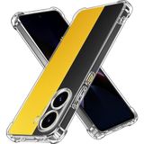 Kzy Xiaomi Poco X7 Pro ile Uyumlu Kapak Kamera Korumalı Airbag Antishock Köşe Korumalı Şeffaf Silikon Kılıf