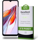 Kzy Xiaomi Redmi 12C Temperli Ekran Koruyucu Kırılmaz Cam Ekonomik 5'li Paket - Parlak Şeffaf