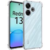 Kzy Xiaomi Redmi 13 Kapak ile Uyumlu Kamera Korumalı Airbag Antishock Köşe Korumalı Şeffaf Silikon Kılıf - Redmi 13 4G