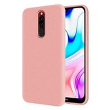 KZY Xiaomi Redmi 8 İçi Kadife Soft Logosuz Lansman Silikon Kılıf - Pembe