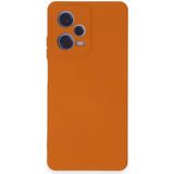 Kzy Xiaomi Redmi Note 12 Pro Plus 5g Kapak Içi Kadife Kamera Korumalı Lansman Silikon Kılıf - Turuncu