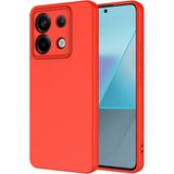 Kzy Xiaomi Redmi Note 13 Pro 5g Kapak Kamera Korumalı Içi Kadife Lansman Silikon Kılıf - Kırmızı