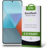 Kzy Xiaomi Redmi Note 13 Pro ile Uyumlu Temperli Ekran Koruyucu Kırılmaz Cam Ekonomik 5'li Paket - Saydam