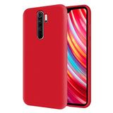 KZY Xiaomi Redmi Note 8 Pro İçi Kadife Soft Logosuz Lansman Silikon Kılıf - Kırmızı