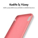 KZY Xiaomi Redmi Note 8 Pro İçi Kadife Soft Logosuz Lansman Silikon Kılıf - Pembe