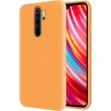 Kzy Xiaomi Redmi Note 8 Pro İçi Kadife Soft Silikon Kılıf - Turuncu